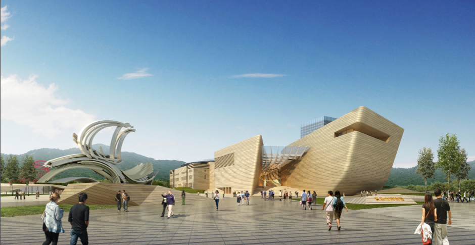 青島市副市長趙燕一行考察中建聯(lián)合青島市博物館擴(kuò)建項目(圖2)