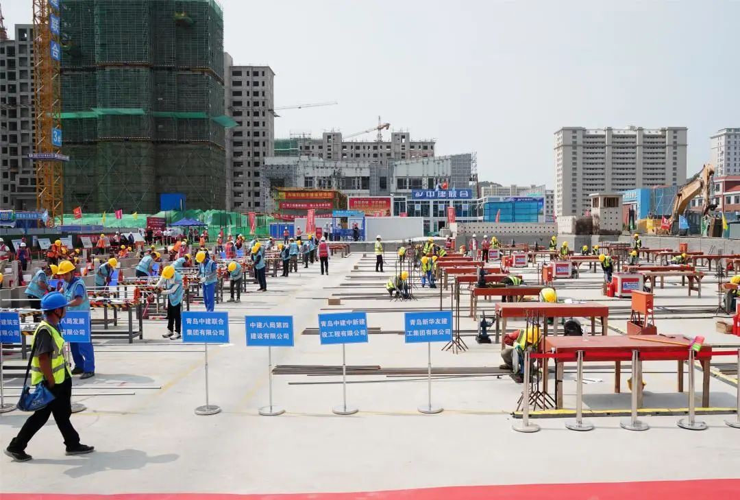 以賽促訓(xùn)，匠心筑城|中建聯(lián)合承辦嶗山區(qū)第十六屆“中建聯(lián)合杯”建筑業(yè)職業(yè)技能大賽(圖4)